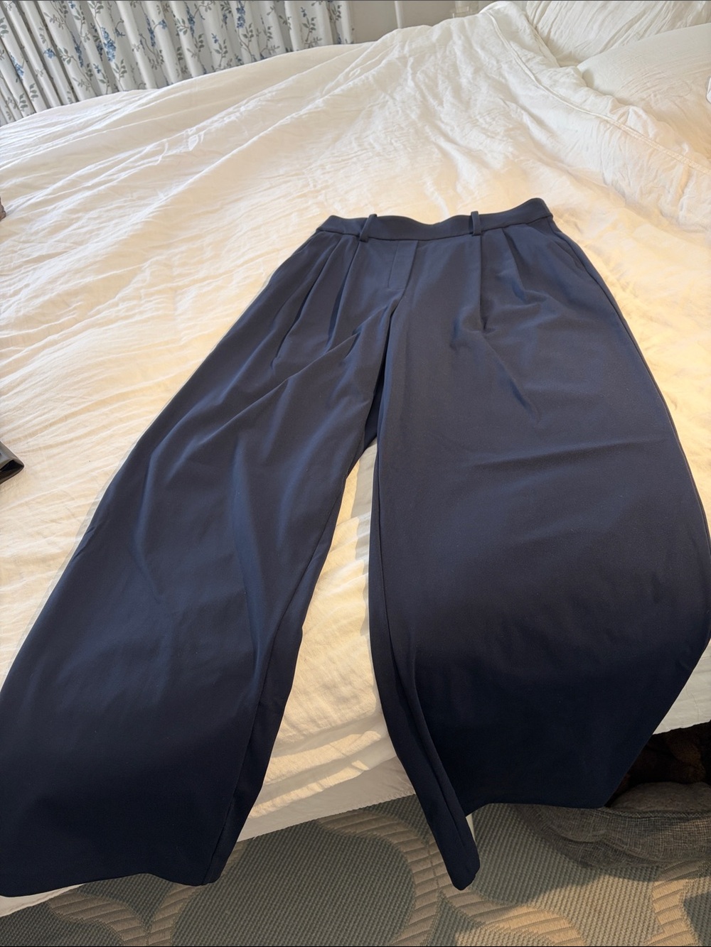 lululemon athletica Deep Navy Wide-Leg Wrinkle-free trousers